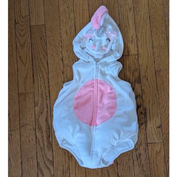 Carters Unicorn Baby Infant Halloween Costume 3-6 Months White Pink - Picture 1 of 4